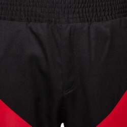 Pre Owned Givenchy Black Wool Contrast Trim Detail Track Pants XS