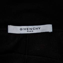 Pre Owned Givenchy Black Jersey Logo Tape Detail Track Jacket M