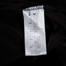 Pre Owned Givenchy Black Jersey Logo Tape Detail Track Jacket M