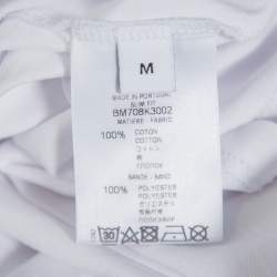 Pre Owned Givenchy White Cotton Crewneck T-Shirt M