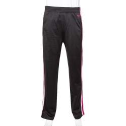 Pre Owned Givenchy Black Jersey Side Stripe Band Detail Track Pants L