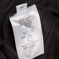 Pre Owned Givenchy Black Jersey Side Stripe Band Detail Track Pants L