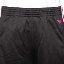 Pre Owned Givenchy Black Jersey Side Stripe Band Detail Track Pants L