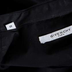 Givenchy Black Cotton Contrast Detail Button Front Shirt M