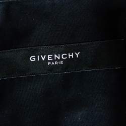 Pre Owned قميص جيفنشي قطن أسود مزين متباين أزرار أمامية مقاس وسط (ميديوم)