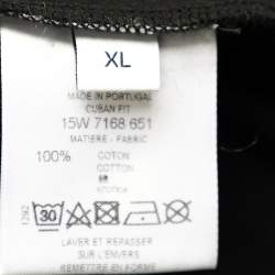 Pre Owned Givenchy Black Skull Printed Cotton Crewneck T-Shirt XL