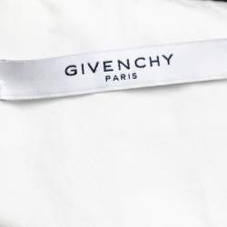 مملوكة مسبقًا قميص جيفنشي قطن أبيض حافة متباينة أزرار أمامية مقاس صغير (سمول)