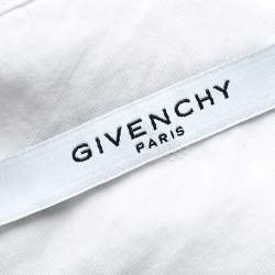Givenchy White Embroidered Cotton Button Front Shirt XL