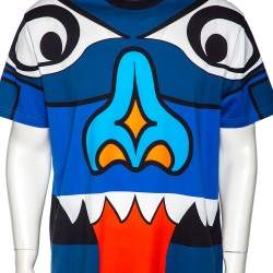 Pre Owned تي شيرت جيفنشي قطن جيرسيه كولومبيان توتيم مطبوع مقاس صغير - سمول