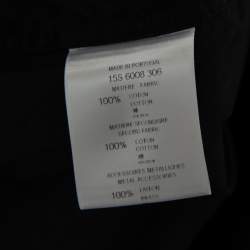 مملوكة مسبقًا Givenchy Black Cotton Poplin Star Detail Button Front Shirt M