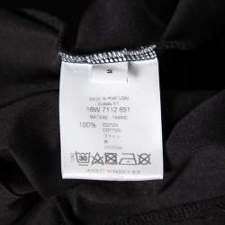 Pre Owned Givenchy Black Cotton Army Skull Print Round Neck T-Shirt S 