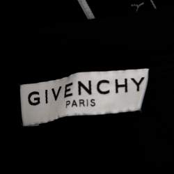 مملوكة مسبقًا Givenchy Black Cotton Logo Tape Detail Short Sleeve T-Shirt M