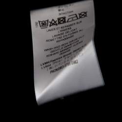 مملوكة مسبقًا Givenchy Black Cotton Logo Tape Detail Short Sleeve T-Shirt M