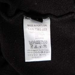 Pre Owned سويتشيرت جيفنشي رقبة مستديرة كم طويل مطبوع 17 لوسيفرو قطن أسود مقاس صغير