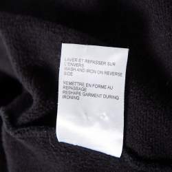 Pre Owned سويتشيرت جيفنشي رقبة مستديرة كم طويل مطبوع 17 لوسيفرو قطن أسود مقاس صغير