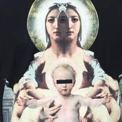 Pre Owned تي شيرت جيفنشي رقبة مستديرة كبيرة أكمام قصيرة قطن مطبوع أسود مقاس صغير جدا