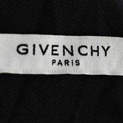 Pre Owned جاكت جيفنشي صفين أزرار طبقة ياقة مغايرة صوف أسود مقاس كبير