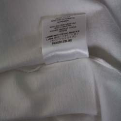 Pre Owned Givenchy White Extreme Logo Record Print Cotton Short Sleeve T-Shirt L 