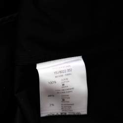 Pre Owned Givenchy Black & White Band Inset Cotton Button Front Shirt M