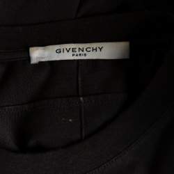 مملوكة مسبقًا Givenchy Black Rottweiler Printed Cotton Short Sleeve T-Shirt L