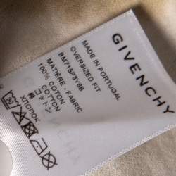 Givenchy White Tie-Dye Heart Printed Cotton Crewneck Oversized T-Shirt M