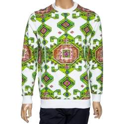 Givenchy White Carpet Printed Cotton Cuban Fit Sweatshirt XS