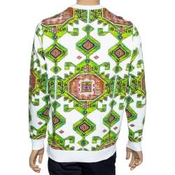 Givenchy White Carpet Printed Cotton Cuban Fit Sweatshirt XS
