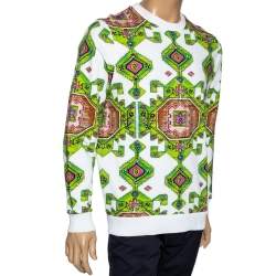 Givenchy White Carpet Printed Cotton Cuban Fit Sweatshirt XS