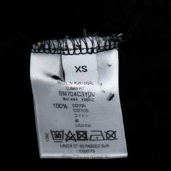 Givenchy Black Shark Printed Cotton Crew Neck Sweatshirt XS