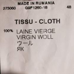 Pre Owned Givenchy Blue Wool Tailored Blazer XXXL