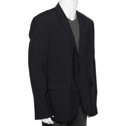 Pre Owned Givenchy Blue Wool Tailored Blazer XXXL