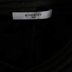 Givenchy Black Jersey Web Stripe Trimmed Track Pants M