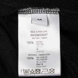 Pre Owned Givenchy Black Logo Embroidered Cotton Knit Sweat Pants M