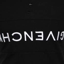 Pre Owned Givenchy Black Cotton Reverse Logo Short Sleeve T-shirt S