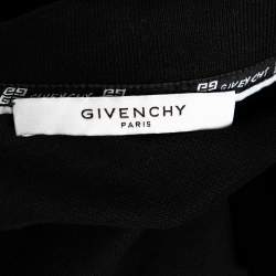Pre Owned Givenchy Black Cotton Reverse Logo Short Sleeve T-shirt S