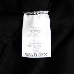 Pre Owned Givenchy Black Cotton Reverse Logo Short Sleeve T-shirt S