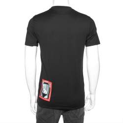 Givenchy Black Printed Cotton Short Sleeve T-Shirt S