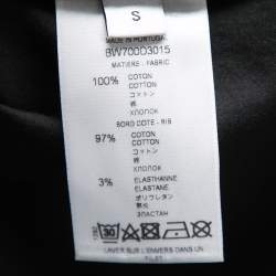 مملوكة مسبقًا Givenchy Black Distressed Cotton Logo Printed Oversized T-Shirt S