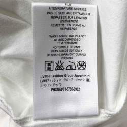 مملوكة مسبقًا Givenchy White Cotton Logo Printed Crew Neck T-Shirt XS