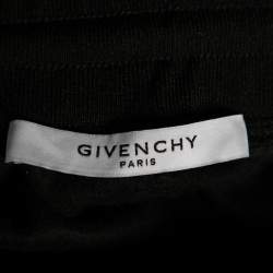 Givenchy Black Jersey Logo Tape Trimmed Shorts M
