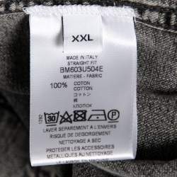 Pre Owned قميص جيفشي دينم رصاصي أكمام طويلة مقاس كبير جداً جداً (اكس اكس لارج)