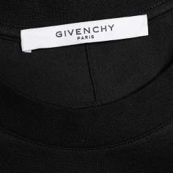 مملوكة مسبقًا تي شيرت جيفنشي تريكو قطن مطيوع سمكة قرش أسود أكمام قصيرة مقاس صغير جداً جداً (اكس اكس سمول)