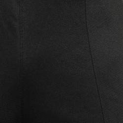 Pre Owned Givenchy Black Synthetic Logo Print Drawstring Track Pants L