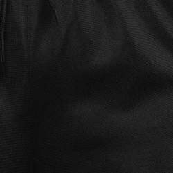 Pre Owned Givenchy Black Jersey Logo Tape Trimmed Trackpants L