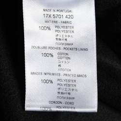 Pre Owned Givenchy Black Jersey Logo Tape Trimmed Trackpants L