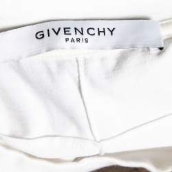Givenchy White Printed Cotton Crew Neck T-Shirt XXS
