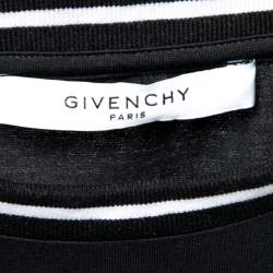 مملوكة مسبقًا Givenchy Black Cotton Logo Embroidered Short Sleeve T-Shirt M