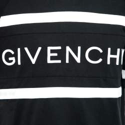 مملوكة مسبقًا Givenchy Black Cotton Logo Embroidered Short Sleeve T-Shirt M