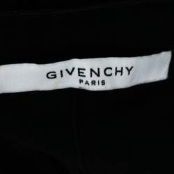 Pre Owned Givenchy Black Distressed Cotton Logo Printed Short Sleeve T-Shirt S