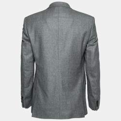 Givenchy Grey Wool Long Sleeve Blazer XL